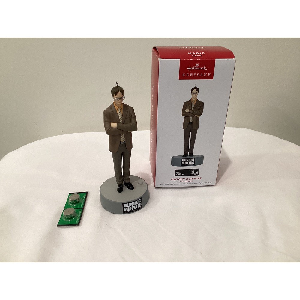 Hallmark Keepsake 2023 The Office Dwight Schrute Magic Sound Ornament QXI7257